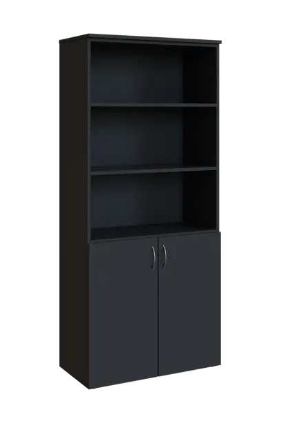 N 5 - 8DN3 kancelářská skříň, 2-dveřová/nika, 1800x800x400, antracit